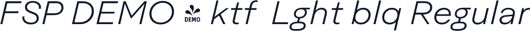 FSP DEMO - ktf  Lght blq Regular