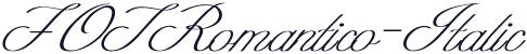 FOTRomantico-Italic