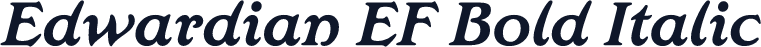 Edwardian EF Bold Italic