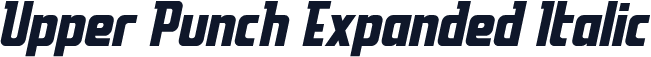 Upper Punch Expanded Italic