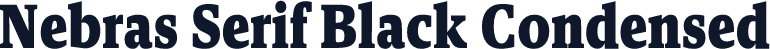 Nebras Serif Black Condensed