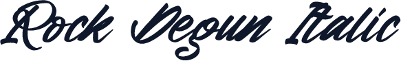 Rock Degun Italic