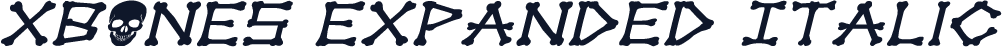 xBONES Expanded Italic