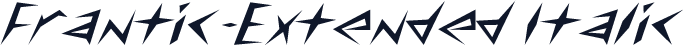Frantic-Extended Italic