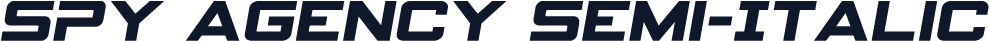 Spy Agency Semi-Italic