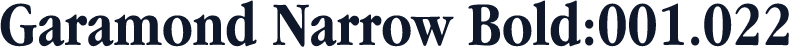 Garamond Narrow Bold:001.022