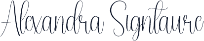 Alexandra Signtaure