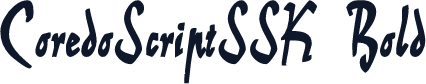 CoredoScriptSSK Bold