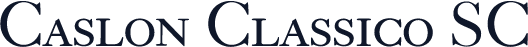 Caslon Classico SC