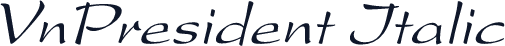VnPresident Italic