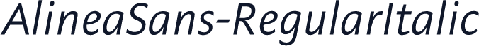 AlineaSans-RegularItalic