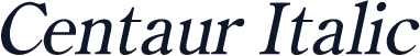 Centaur Italic