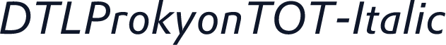 DTLProkyonTOT-Italic
