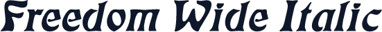 Freedom Wide Italic