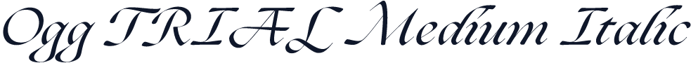 Ogg TRIAL Medium Italic