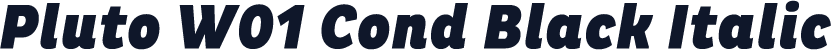 Pluto W01 Cond Black Italic