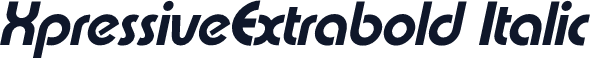 XpressiveExtrabold Italic