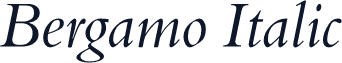 Bergamo Italic