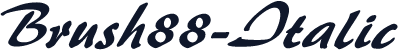 Brush88-Italic
