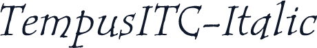 TempusITC-Italic