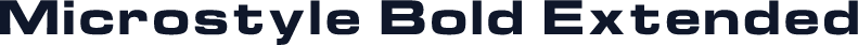 Microstyle Bold Extended