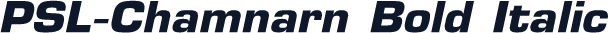 PSL-Chamnarn Bold Italic