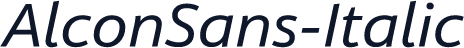 AlconSans-Italic