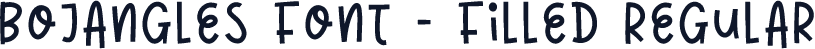 Bojangles Font - Filled Regular