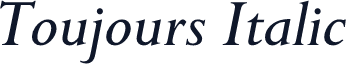 Toujours Italic