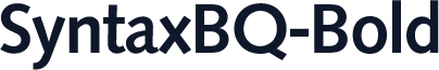 SyntaxBQ-Bold