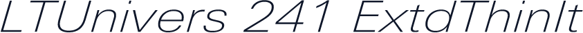 LTUnivers 241 ExtdThinIt