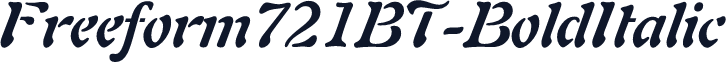 Freeform721BT-BoldItalic