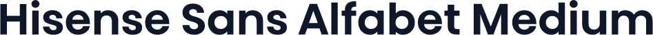 Hisense Sans Alfabet Medium