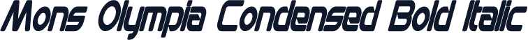 Mons Olympia Condensed Bold Italic