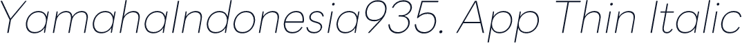 YamahaIndonesia935. App Thin Italic