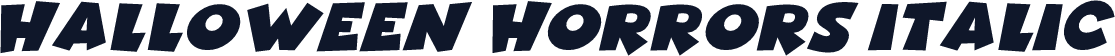 Halloween Horrors Italic