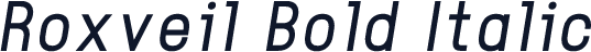 Roxveil Bold Italic