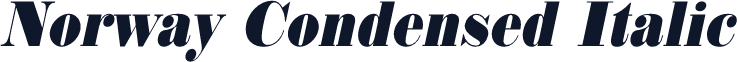 Norway Condensed Italic