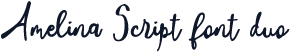 Amelina Script font duo