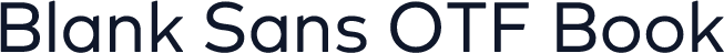 Blank Sans OTF Book