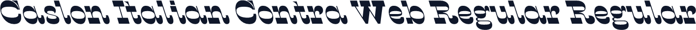 Caslon Italian Contra Web Regular Regular