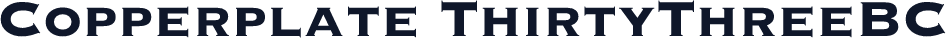 Copperplate ThirtyThreeBC