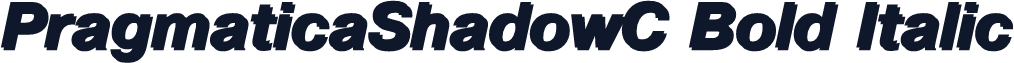 PragmaticaShadowC Bold Italic