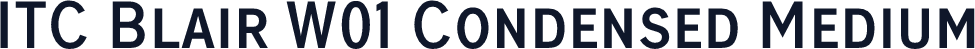 ITC Blair W01 Condensed Medium