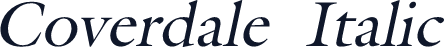 Coverdale  Italic