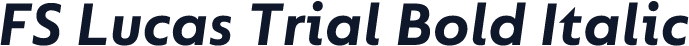 FS Lucas Trial Bold Italic
