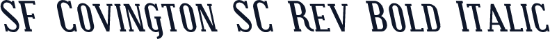 SF Covington SC Rev Bold Italic