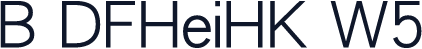 B DFHeiHK W5