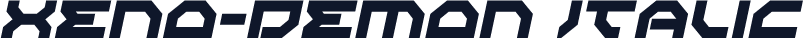 Xeno-Demon Italic