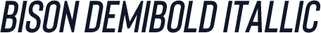 Bison DemiBold Itallic
